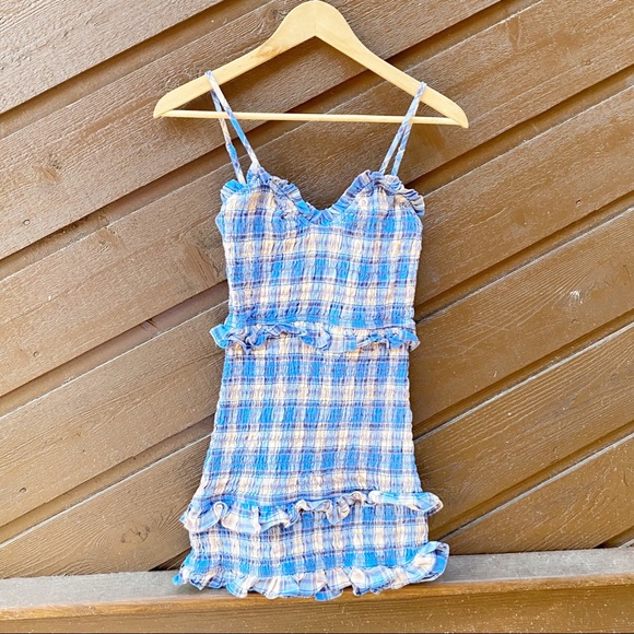 Lovers + Friends Keaton Smocked Dress Extra Small XS - Picture 2 of 8